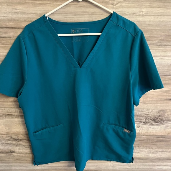 Figs Catarina One-Pocket Scrub Top deep reef - Picture 1 of 4